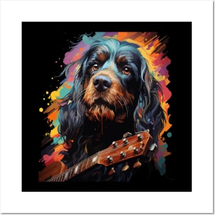 Boykin Spaniel Playing Guitar Posters and Art